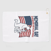 Herdenkingsdag Gesneuvelde Helden Patriottisch Sol Golfhanddoek (Horizontaal)
