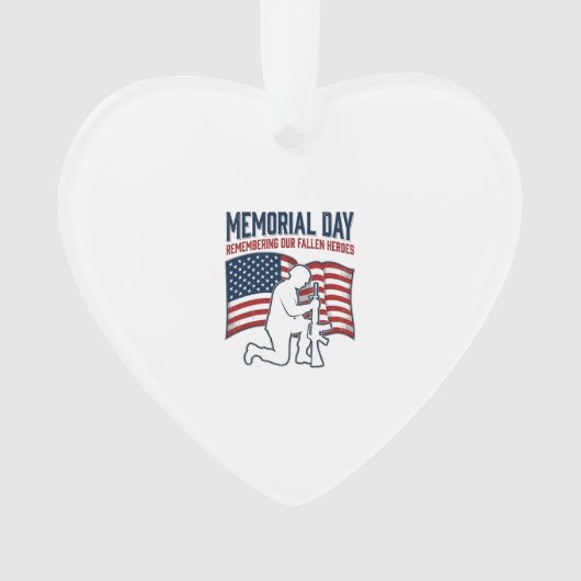 Herdenkingsdag Gesneuvelde Helden Patriottisch Sol Ornament (voorkant)