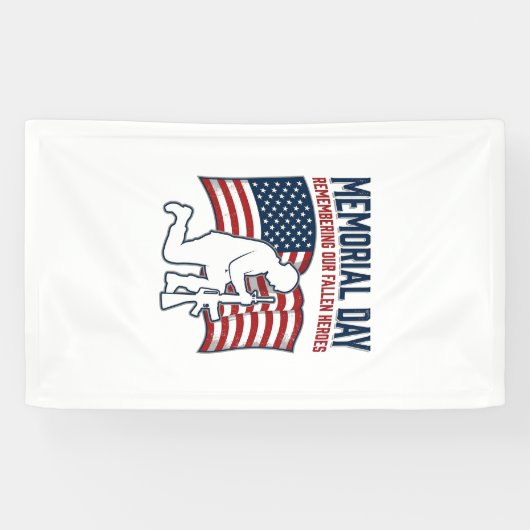 Herdenkingsdag Gesneuvelde Helden Patriottisch Sol Spandoek (Horizontaal)