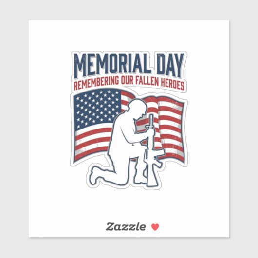 Herdenkingsdag Gesneuvelde Helden Patriottisch Sol Sticker (Vel)