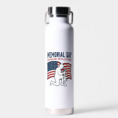 Herdenkingsdag Gesneuvelde Helden Patriottisch Sol Waterfles (Voorkant)