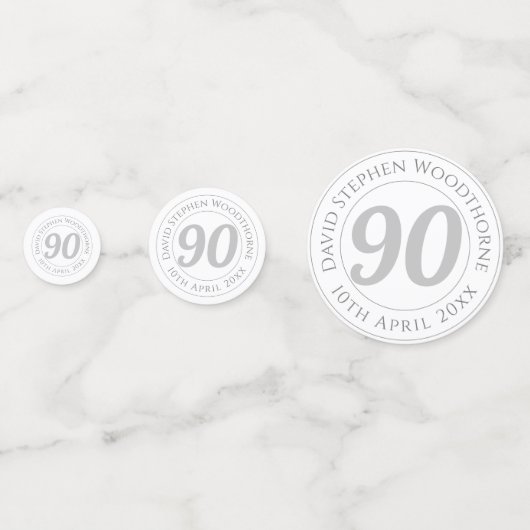 Herdenkingsdag geviering gepersonaliseerd confetti (Achterkanten)