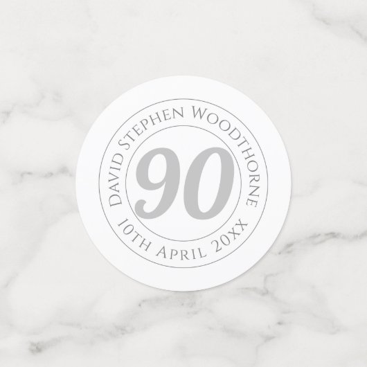 Herdenkingsdag geviering gepersonaliseerd confetti (Kleine voorkant)