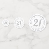 Herdenkingsdag geviering gepersonaliseerd confetti (Achterkanten)