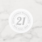 Herdenkingsdag geviering gepersonaliseerd confetti (Kleine voorkant)