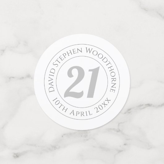 Herdenkingsdag geviering gepersonaliseerd confetti (Kleine voorkant)