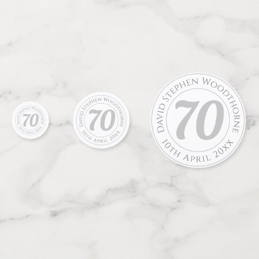 Herdenkingsdag geviering gepersonaliseerd confetti (Voorkanten)