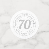 Herdenkingsdag geviering gepersonaliseerd confetti (Kleine voorkant)