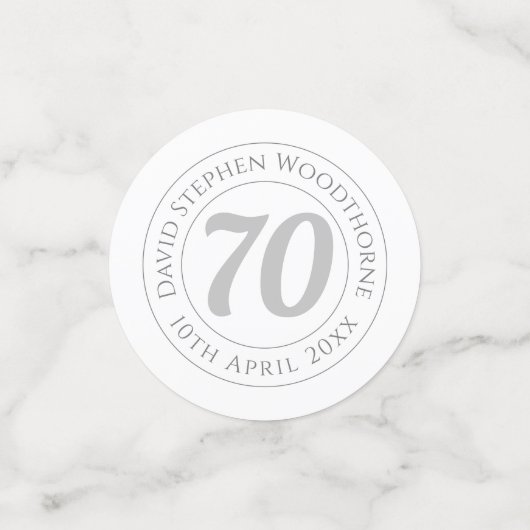 Herdenkingsdag geviering gepersonaliseerd confetti (Kleine voorkant)