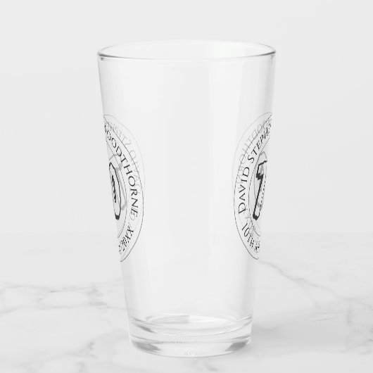 Herdenkingsdag geviering gepersonaliseerd glas (Links)