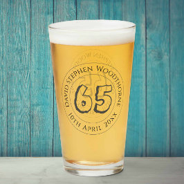 Herdenkingsdag geviering gepersonaliseerd glas