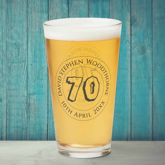 Herdenkingsdag geviering gepersonaliseerd glas