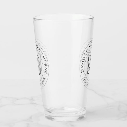 Herdenkingsdag geviering gepersonaliseerd glas (Links)