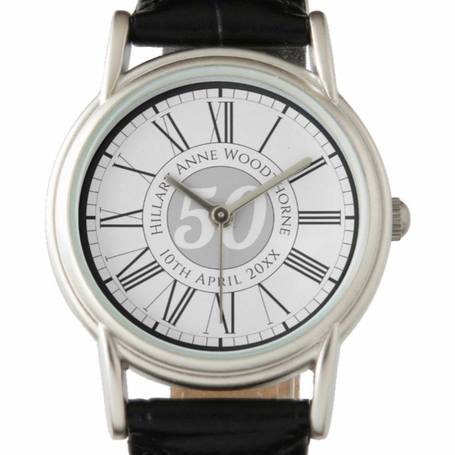 Herdenkingsdag geviering gepersonaliseerd horloge (Creator heeft geüpload)