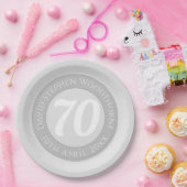 Herdenkingsdag geviering gepersonaliseerd papieren bordje (Feest)