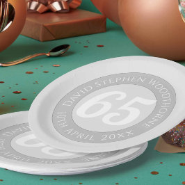 Herdenkingsdag geviering gepersonaliseerd papieren bordje