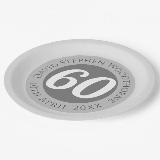 Herdenkingsdag geviering gepersonaliseerd papieren bordje (Gekanteld)