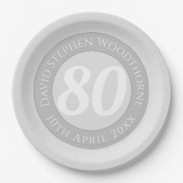 Herdenkingsdag geviering gepersonaliseerd papieren bordje