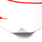 Herdenkingsdag Glossy Poster: Een rode klaproos da Perfect Poster (Hoek)