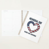 Herdenkingsdag Hart Eer en Onthoud Shirt Ontwerp Planner (Display)