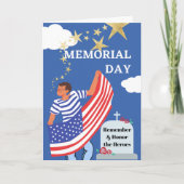 Herdenkingsdag Herinnert aan de helden Kaart (Voorkant)