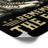 Herdenkingsdag herinnert de slachtoffers van het l poster (Hoek)