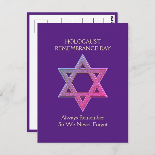 Herdenkingsdag Holocaust Briefkaart (Voorkant / Achterkant)
