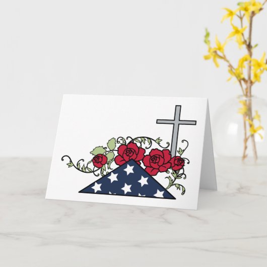 Herdenkingsdag Kaart (Gele Bloem)