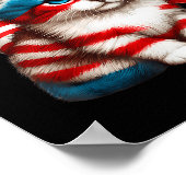Herdenkingsdag Kat Grappige Kitten 4e Juli Amerika Poster (Hoek)