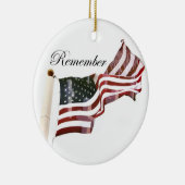 Herdenkingsdag - Kruisingen binnen de oude glorie Keramisch Ornament (Rechts)