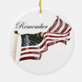 Herdenkingsdag - Kruisingen binnen de oude glorie Keramisch Ornament (Achterkant)