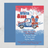 Herdenkingsdag Onafhankelijkheidsdag BBQ-feest Kaart (Voorkant / Achterkant)