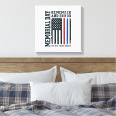 Herdenkingsdag Onthoud En Eer Hulde Vector Des Canvas Afdruk (Insitu (Slaapkamer))