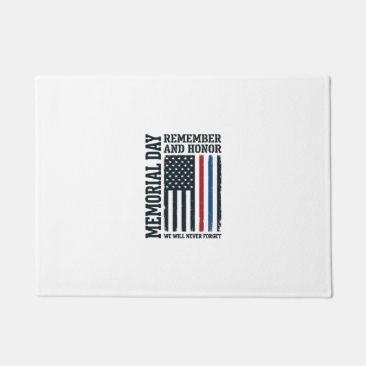 Herdenkingsdag Onthoud En Eer Hulde Vector Des Deurmat (Voorkant)
