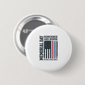 Herdenkingsdag Onthoud En Eer Hulde Vector Des Ronde Button 5,7 Cm (Voorkant /achterkant)