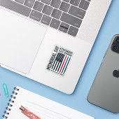 Herdenkingsdag Onthoud En Eer Hulde Vector Des Sticker (Laptop met iPhone)