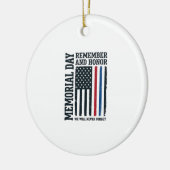 Herdenkingsdag Onthoud En Eer Hulde Vector Ontwerp Keramisch Ornament (Links)