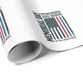 Herdenkingsdag Onthoud En Eer Tribut Vector Des Cadeaupapier (Rol Hoek)
