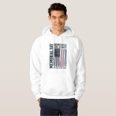 Herdenkingsdag Onthoud En Eer Tribut Vector Des Hoodie (Voorkant volledig)