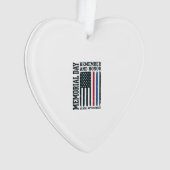 Herdenkingsdag Onthoud En Eer Tribut Vector Des Ornament (voorkant)