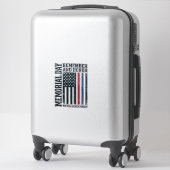 Herdenkingsdag Onthoud En Eer Tribut Vector Des Sticker (Koffer)
