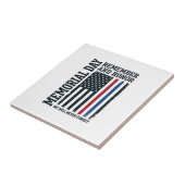 Herdenkingsdag Onthoud En Eer Tribut Vector Des Tegeltje (Zijkant)