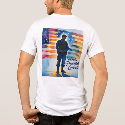 Herdenkingsdag oproept eer vrouwen T-shirt (Achterkant)