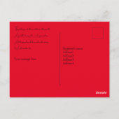 Herdenkingsdag Poppies. bewerkbaar Briefkaart (Achterkant)