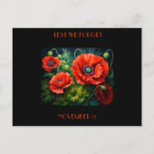 Herdenkingsdag Poppies. bewerkbaar Briefkaart (Voorkant)
