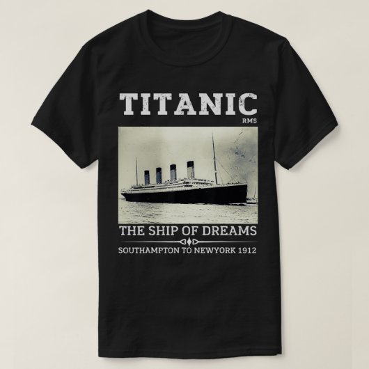  herdenkingsdag RMS 1912, het schip T-shirt (Design voorkant)