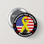 Herdenkingsdag Ronde Button 5,7 Cm (Voorkant /achterkant)