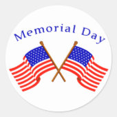 Herdenkingsdag Ronde Sticker (Voorkant)