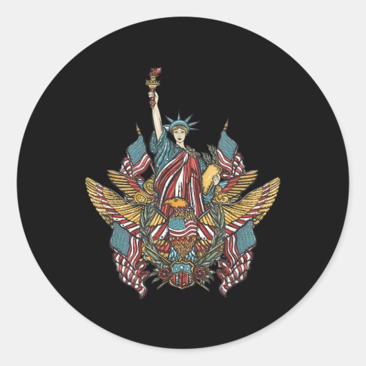 Herdenkingsdag Ronde Sticker (Voorkant)