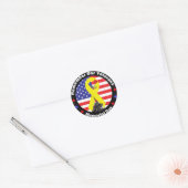 Herdenkingsdag Ronde Sticker (Envelop)